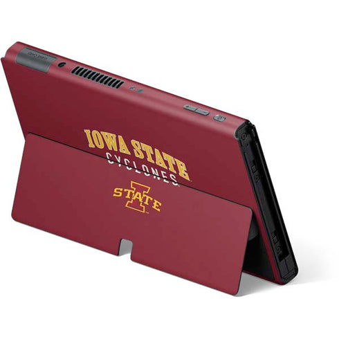 Iowa State University Collegiate Text Nintendo Switch OLED (2021) Skin